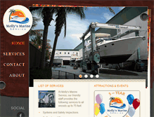 Tablet Screenshot of mollysmarineservice.com